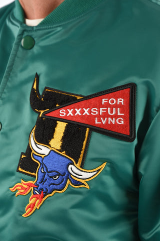 embroidered CL-J-ROSS-REV-O bomber with snap buttons