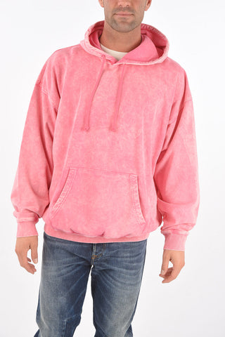 shaded effect S-UMMER-E2 sweatshirt with hood