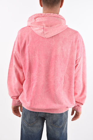 shaded effect S-UMMER-E2 sweatshirt with hood