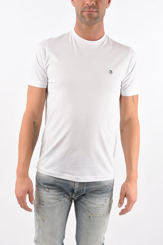 solid color cotton T-JUSTY crew-neck t-shirt
