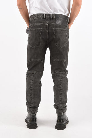 17cm cargo D-VIDER-BK-SP carrot fit jeans L32