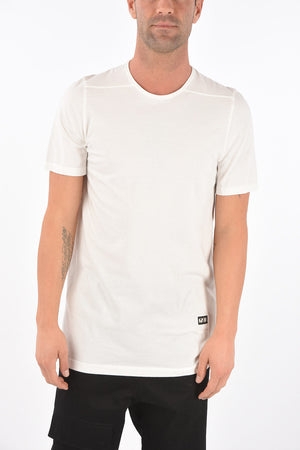 Crewneck T-shirt LEVEL TEE with Logo Patch