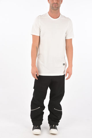 Crewneck T-shirt LEVEL TEE with Logo Patch