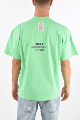 FANTASTIC GREEN Crew Neck Printed T-Shirt
