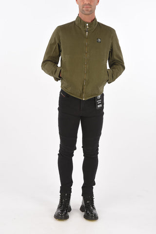 cotton 2 pockets J-HALLS-A jacket with zip closure