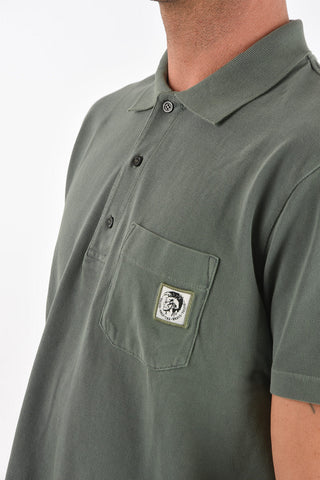 polo T-POLO-WORKY a 3 bottoni con taschino