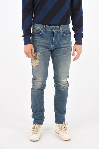 Jeans 5 Tasche in Denim Distressed