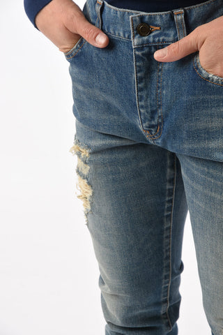 Jeans 5 Tasche in Denim Distressed