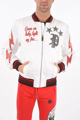 Nylon F**K Bomber Jacket with Patches
