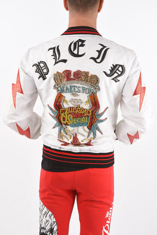 Nylon F**K Bomber Jacket with Patches