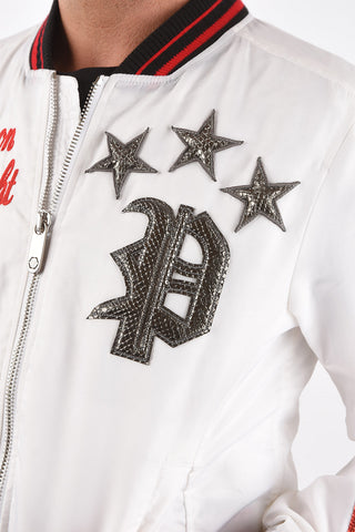 Nylon F**K Bomber Jacket with Patches