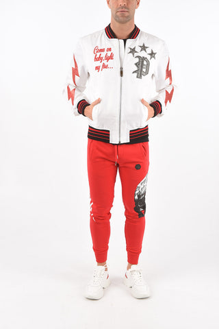 Nylon F**K Bomber Jacket with Patches