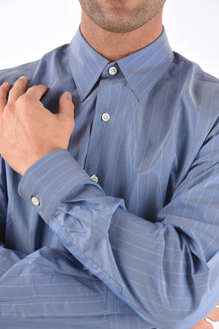 Printstriped silk blend DAN shirt