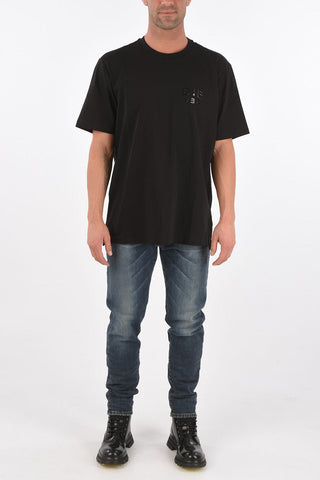 cotton T-JUST-SLITS-A30 crew-neck t-shirt