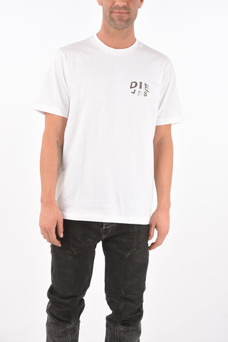 solid color T-JUST-SLITS-A30 crew-neck t-shirt