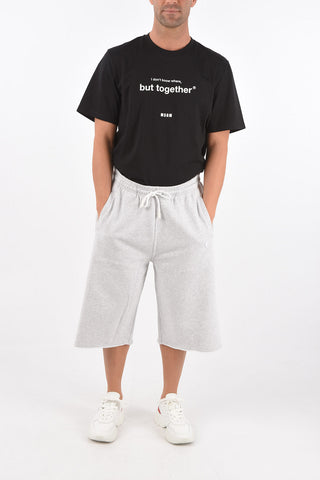Raw-cut Edged Jersey Shorts
