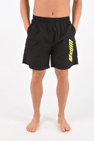 Fluo Logo Nylon Shorts