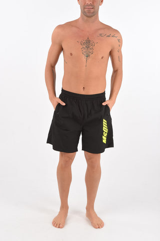 Fluo Logo Nylon Shorts