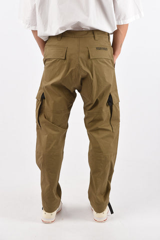 Cargo Trousers with Drawstrings at Waistband and Ankles 20cm