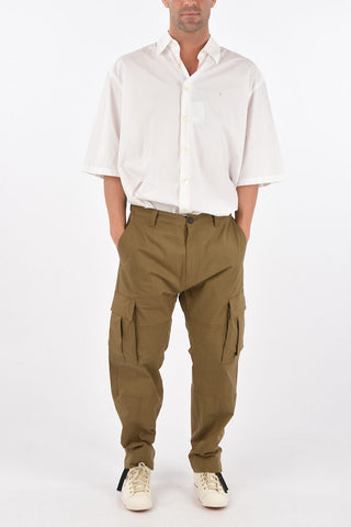 Cargo Trousers with Drawstrings at Waistband and Ankles 20cm
