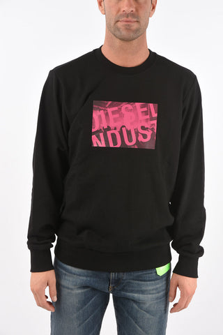crew-neck S-GIRK-K31 sweatshirt with front print