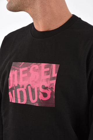 crew-neck S-GIRK-K31 sweatshirt with front print