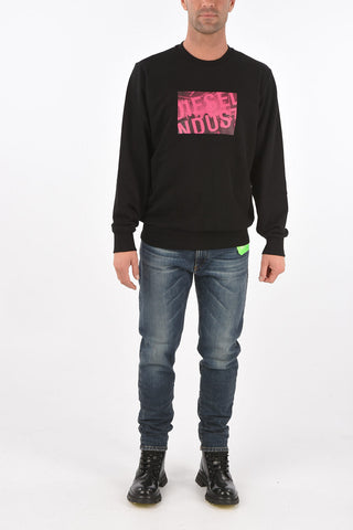 crew-neck S-GIRK-K31 sweatshirt with front print