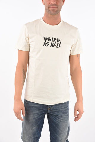 crew-neck T-DIEGOS-X45 t-shirt with front embroidery