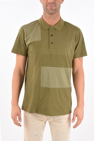 Tone-on-tone cotton T-POLWORK 3 buttons polo shirt