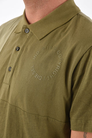 Tone-on-tone cotton T-POLWORK 3 buttons polo shirt
