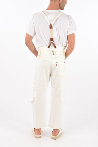 MAN LEVIS Cropped Jeans with suspenders