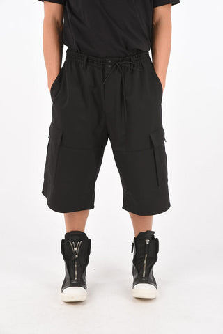 Y-3 YOHJI YAMAMOTO refined stretch cargo shorts