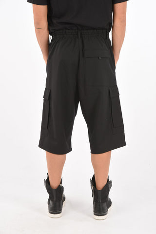 Y-3 YOHJI YAMAMOTO refined stretch cargo shorts