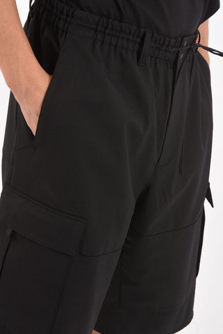 Y-3 YOHJI YAMAMOTO refined stretch cargo shorts