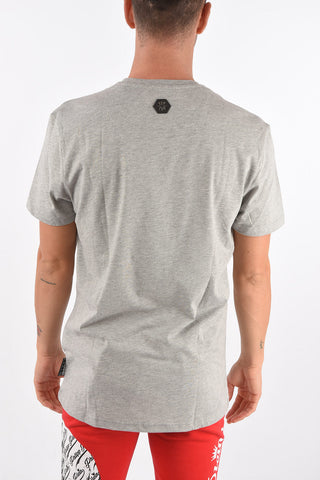 Crew Neck ALLOVER SKULL Cotton T-Shirt