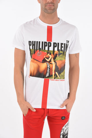 PLATINUM CUT Crew Neck TONY KELLY Printed T-Shirt