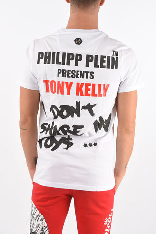PLATINUM CUT Crew Neck TONY KELLY Printed T-Shirt