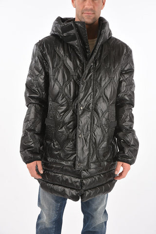 Visible Stitchings W-CRAWFORD-SHINY puffer jacket with hood
