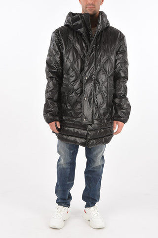 Visible Stitchings W-CRAWFORD-SHINY puffer jacket with hood