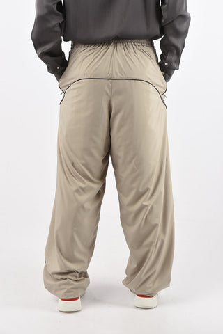 High-rise Wide leg Trousers with Waist Drawstring 25 cm