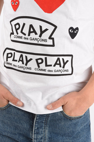 Printed t-shirt with embroidery