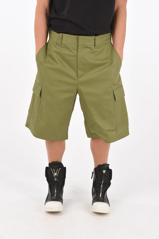 cotton cargo shorts with belt loops