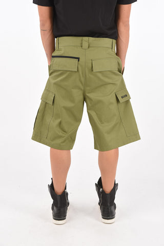 shorts cargo in cotone con passanti
