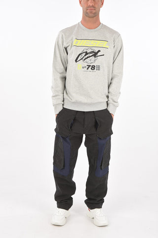 crew-neck S-GIRK-K11 sweatshirt with print on the front