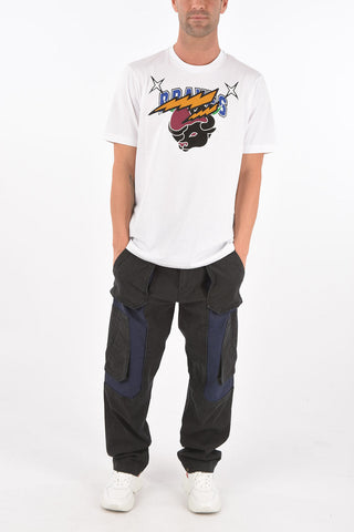 t-shirt girocollo CL-T-JUST-O1 con ricamo frontale