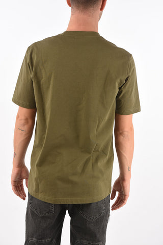 t-shirt girocollo T-JUSTEMB con dettaglio in rilievo