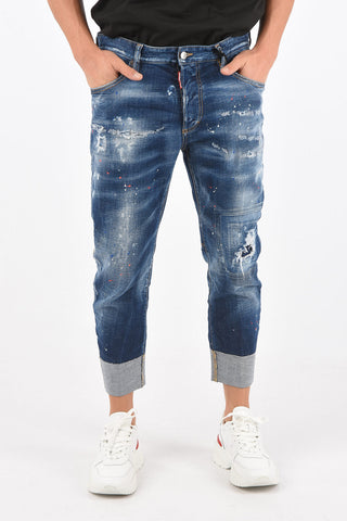 Distressed SAILOR FIT Denims with Cuffs