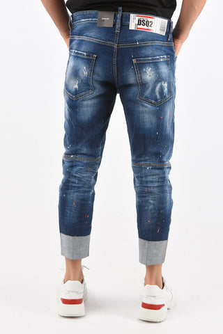 Distressed SAILOR FIT Denims with Cuffs