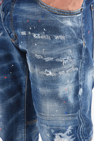 Distressed SAILOR FIT Denims with Cuffs