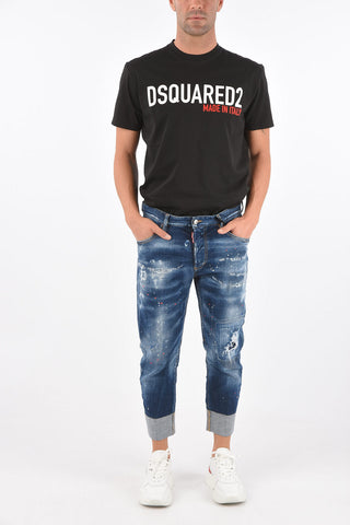 Distressed SAILOR FIT Denims with Cuffs